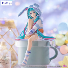 Load image into Gallery viewer, Free UK Royal Mail Tracked 24hr delivery 

Beautiful statue of Hatsune Miku (Global Vocaloid Superstar). This figure is launched by Good Smile Company as part of their latest noodle stopper collection. 

This statue is created meticulously, showing Hatsune Miku posing elegantly in her bunny ears pyjamas - Stunning! 

This PVC statue stands at 14cm tall, and packaged in a gift/collectible box from Bandai. 

Official brand: Good Smile Company

EAN: 4571623501626

Excellent gift for any Hatsune Miku fan. 

Thi
