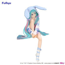 Load image into Gallery viewer, Free UK Royal Mail Tracked 24hr delivery 

Beautiful statue of Hatsune Miku (Global Vocaloid Superstar). This figure is launched by Good Smile Company as part of their latest noodle stopper collection. 

This statue is created meticulously, showing Hatsune Miku posing elegantly in her bunny ears pyjamas - Stunning! 

This PVC statue stands at 14cm tall, and packaged in a gift/collectible box from Bandai. 

Official brand: Good Smile Company

EAN: 4571623501626

Excellent gift for any Hatsune Miku fan. 

Thi
