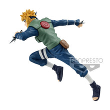 Load image into Gallery viewer, Free UK Royal Mail Tracked 24hr delivery 

Striking statue of Minato Namikaze from the legendary anime series Naruto Shippuden. This amazing statue is launched by Banpresto as part of their latest Vibration stars collection. 

The creator has sculpted this piece in excellent fashion, showing Minato posing in battle, and holding his kunais. -Stunning! 

This PVC statue stands at 18cm tall, and packaged in a gift/collectible box from Bandai.

Official brand: Banpresto / Bandai

EAN: 4983164184440

Excellent g
