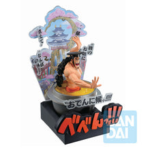 Load image into Gallery viewer, Free UK Royal Mail Tracked 24hr delivery 

Astounding statue of Kozuki Oden from the legendary anime ONE PIECE. This stunning statue is launched by ICHIBANSHO FIGURE as part of their latest collection - Third Act Wano Country. 

The creator did a spectacular job creating this piece, showing Kozuki posing in the boiling pot of oil - adapted directly from the anime. - Stunning ! 
