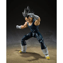 Load image into Gallery viewer, Free UK Royal Mail Tracked 24hr Delivery   

Spectacular statue of Vegeta from the the legendary anime Dragon Ball Super. This premium figure is launched by Tamashii Nations as part of their new S.H.Figuarts release.  

The set comes with three additional facial expressions, premium articulated figure of Vegeta (14 point articulation), three facial plats, and Three left and four right optional hands. 
