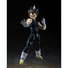 Load image into Gallery viewer, Free UK Royal Mail Tracked 24hr Delivery   

Spectacular statue of Vegeta from the the legendary anime Dragon Ball Super. This premium figure is launched by Tamashii Nations as part of their new S.H.Figuarts release.  

The set comes with three additional facial expressions, premium articulated figure of Vegeta (14 point articulation), three facial plats, and Three left and four right optional hands. 
