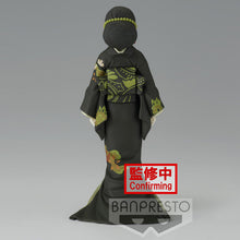 Load image into Gallery viewer, Free UK Royal Mail Tracked 24hr delivery 

Stunning figure of Muzan Kibutsuji from the popular anime series Demon Slayer. This figure is launched by Banpresto as part of their latest collection. 

This statue of Muzan is sculpted beautifully, showing Muzan posing in his kimono female form. 

This elegant detailed PVC/ABS statue of Muzan Kibutsuji stands at 17cm tall and comes in a premium gift box from Bandai. 

Excellent gift for any Demon Slayer fan.

Official Brand: Banpresto/Bandai

EAN: 4983164187175


