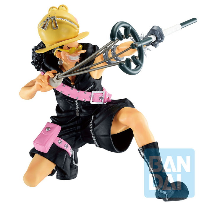 Free UK Royal Mail Tracked 24hr delivery 

Striking figure of Ussop (known as the sniper king) from the legendary anime ONE PIECE. This amazing statue is launched by Ichibansho Figure as part of their latest Masterlise collection. 

Adapted from the film ONE PIECE FILM RED, this statue is created in immense detail. Showing Ussop posing in battle, aiming to take his shot. -Stunning! 

This PVC statue stands at 11cm tall, and packaged in a gift/collectible box from Bandai.

Official brand: Ichibansho Figure /