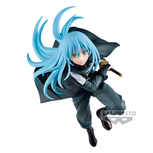 Free UK Royal Mail Tracked 24hr delivery   Striking statue of Rimuru Tempest from the popular anime That Time I Got Reincarnated as a Slime. This amazing figure is launched by Banpresto as part of their latest MAXIMATIC collection.  This statue is created meticulously, showing Rimuru Tempest posing in battle mode, ready to draw his sword. Truly amazing !