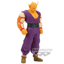 Load image into Gallery viewer, Free UK Royal Mail Tracked 24hr delivery  Powerful striking statue of Orange Piccolo from the legendary anime Dragon Ball Super. This statue is launched by Banpresto as part of their latest DXF series - Super Hero.   The creator did a smashing job on the piece, showing Piccolo in his strongest transformation (Orange Piccolo). - Truly amazing !   This PVC figure stands at 18cm tall, and packaged in a gift/collectible box from Bandai.
