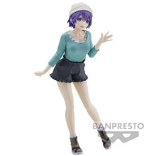 Load image into Gallery viewer, Beautiful figure of Hiro Segawa from the popular anime series A Couple of Cuckoos. This Statue is launched by Banpresto as part of their latest Kyunties series.   This figure is created exquisitely showing Hiro posing in her beanie hat, green top and black shorts. From the Hair, facial expression, down to the creases of her outfit, all created exceptionally.    This PVC statue stands at 17cm
