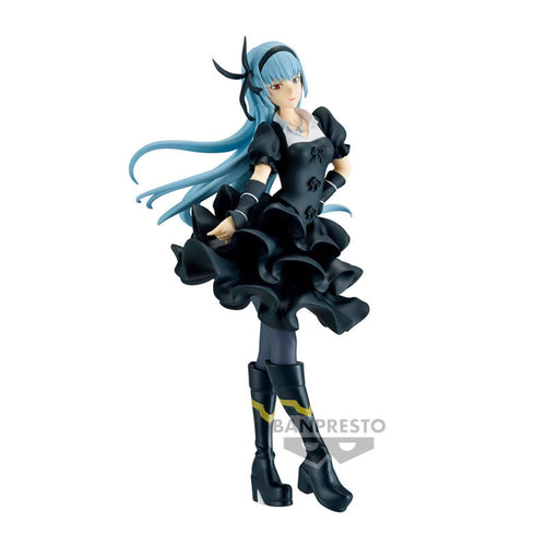 Free UK Royal Mail Tracked 24hr delivery    Beautiful statue of Luminus Valentine from the popular anime That Time I Got Reincarnated as a Slime. This gorgeous figure is launched by Banpresto as part of their latest Otherworlder series vol. 21.   The creator did a fantastic job finishing this piece, showing Luminus Valentine posing elegantly in her black dress. 