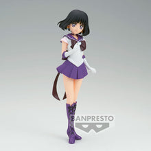 Load image into Gallery viewer, Free UK Royal Mail Tracked 24hr delivery    Beautiful striking figure of Super Sailer Saturn, adapted from the the latest movie &quot;Sailer Moon Eternal&quot;. This statue is launched by Banpresto and TOEI ANIMATION as part of their latest Glitter and Glamours series.   The statue of this beauty is created flawlessly, showing Saturn in her Super Sailer form posing in her legendary uniform. 
