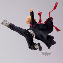 Load image into Gallery viewer, Free UK Royal Mail Tracked 24hr delivery   Astonishing statue of Manjiro Sano from the popular anime series Tokyo Revengers. This amazing figure is launched by Banpresto as part of their new Expresto Excite Motions collection.  This statue is created meticulously, showing Manjiro posing in battlemode in mid-air. - Breathtaking !   This PVC figure stands at 20cm tall, and packaged in a gift/collectible box from Bandai.
