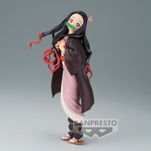 Load image into Gallery viewer, Free UK Royal Mail Tracked 24hr delivery   Beautiful statue of Nezuko Kamado from the popular anime Demon Slayer. This figure is launched by Banpresto as part of their latest Glitter and Glamour collection - Special Colour version.    The creator did an excellent job creating this piece, showing Nezuko posing elegantly in her pink kimono. - Stunning !   This PVC statue stands at 22cm tall, and packaged in a gift/collectible box from Bandai.
