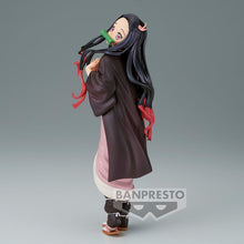 Load image into Gallery viewer, Free UK Royal Mail Tracked 24hr delivery   Beautiful statue of Nezuko Kamado from the popular anime Demon Slayer. This figure is launched by Banpresto as part of their latest Glitter and Glamour collection - Special Colour version.    The creator did an excellent job creating this piece, showing Nezuko posing elegantly in her pink kimono. - Stunning !   This PVC statue stands at 22cm tall, and packaged in a gift/collectible box from Bandai.
