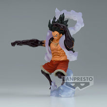 Load image into Gallery viewer, Free UK Royal Mail Tracked 24hr delivery   High-detailed premium statue of Monkey D. Luffy (Gear 4 technique) from the legendary anime series ONE PIECE. This figure is launched by Banpresto as part of their amazing King of Artist collection.  The figure is created meticulously showing Monkey D. Luffy posing in battle mode, with his Gear 4 form. 
