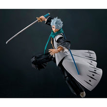 Load image into Gallery viewer, Free UK Royal Mail Tracked 24hr delivery 

Spectacular articulated premium figure set of Tōshirō Hitsugaya (Captain of the 10th Division in the Gotei 13) from the legendary anime series Bleach. This figure set is launched by Tamashii Nations as part of their SH Figuart collection.

The set include the premium articulated figure of Tōshirō Hitsugaya, 5 facial plates expression, 3 pairs of hands, and his famous Bankai sword - Hyōrinmaru. 
