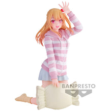 Load image into Gallery viewer, Free UK Royal Mail Tracked 24hr delivery 

Beautiful statue of Ruby from the popular anime series Oshi no Ko. This figure is launched by Banpresto as part of their latest Relax Time collection. 

The creator had completed this piece in excellent fashion, showing Ruby posing stunningly in her zipped hoodie, holding a cushion (included). 

This PVC statue stands at 15cm tall, and packaged in a gift / collectible box from Bandai.

Official brand: Bandai / Banpresto 

EAN: 4983164893335

Excellent gift for any 
