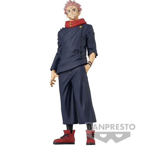 Free UK Royal Mail Tracked 24hr delivery   Striking statue of Sukuna from the popular anime series Jujutsu Kaisen. This figure is launched by Banpresto as part of their latest collection. - Vol.2  This figure is created in excellent fashion, showing Sukuna posing in Jujutsu High uniform.   This PVC statue is standing at 16cm tall, and packaged in a gift/collectible box from Bandai. 