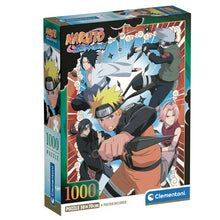 Load image into Gallery viewer, Free UK Royal Mail Tracked 24hr Delivery  Official Naruto Shippuden puzzle set launched by Clementoni.   1000 pieces premium print jigsaw puzzle with striking images and in great detail.  Excellent gift for any Naruto fan or anyone who loves a puzzle challenge.   Made in Italy.   The completed picture measured at 70 x 50cm.    Official brand: Clementoni. 
