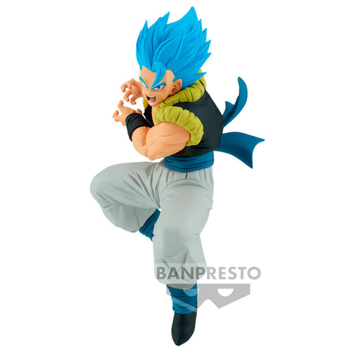 Free UK Royal Mail Tracked 24hr delivery 

Striking statue of Gogeta  from the legendary anime Dragon Ball Super. This spectacular statue of Gogeta is launched by Banpresto as part of their latest Match Makers collection. 

This figure is created remarkably, showing Gogeta posing in his SSGSS mode in battle. This figure is adapted from the battle scene when he is fighting Super Saiyan Broly.