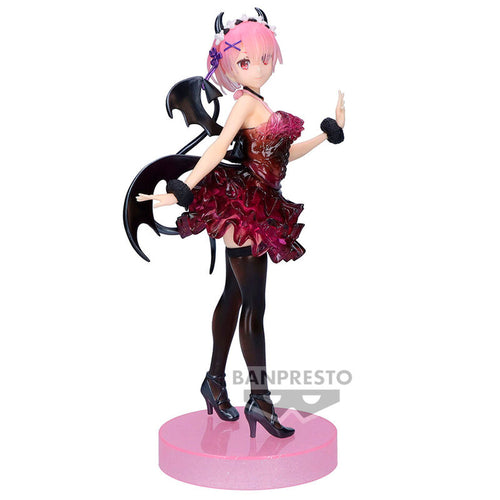 Free UK Royal Mail Tracked 24hr delivery 

This Astonishing statue of Ram from the popular anime series Re:Zero Starting Life in Another World. This stunning statue is launched by Banpresto as part of their latest Clear & Dressy collection.

The creator has created this in excellent fashion, showing Ram posing beautifully in her demon outfit. 

This PVC statue stands at 22cm tall, and packaged in a gift/collectible box from Bandai.

Official brand: Banpresto / Bandai