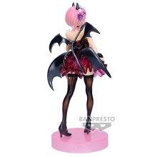 Load image into Gallery viewer, Free UK Royal Mail Tracked 24hr delivery 

This Astonishing statue of Ram from the popular anime series Re:Zero Starting Life in Another World. This stunning statue is launched by Banpresto as part of their latest Clear &amp; Dressy collection.

The creator has created this in excellent fashion, showing Ram posing beautifully in her demon outfit. 

This PVC statue stands at 22cm tall, and packaged in a gift/collectible box from Bandai.

Official brand: Banpresto / Bandai
