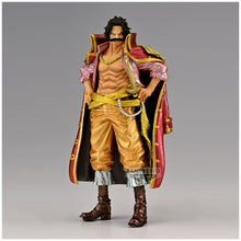 Load image into Gallery viewer, Free UK Royal Mail Tracked 24hr delivery 

Spectacular statue of Gol D. Roger (known as the Pirate King) from the legendary anime series ONE PIECE. This amazing statue is launched by Banpresto as part of their latest King Of Artist collection.

The creator has completed this piece remarkably,  showing Gol D. Roger posing superbly in his red and gold pirate king outfit, with his sword attached on his side. - Truly stunning! 

This PVC statue stands at 23cm tall, and packaged in a beautiful gift/collectible b
