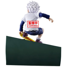 Load image into Gallery viewer, Free UK Royal Mail Tracked 24hr delivery 

Striking statue of Killua Zoldyck from the popular anime series Hunter x Hunter. This beautiful piece is launched by Banpresto as part of their latest Memorable Saga collection.

The creator has created this figure in excellent fashion. Showing Killua Zoldyk captured in motion riding his skateboard. - Stunning! 

This PVC statue stands at 8cm tall, and packaged in a gift / collectible box from Bandai.
