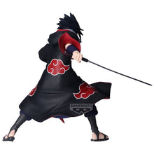 Load image into Gallery viewer, Free UK Royal Mail Tracked 24hr delivery 

Striking statue of Sasuke Uchiha from the popular anime series Naruto Shippuden. This statue is launched by Banpresto as part of their latest Vibration Stars Collection. - Sasuke Uchiha IV. 

This figure is created in immense detail, showing Sasuke posing in battle mode, wearing his classic Akatsuki cloud uniform, and holding his sword. 
