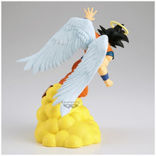 Load image into Gallery viewer, Free UK Royal Mail Tracked 24hr delivery 

Stunning figure of Son Goku (with angel wings, after self-sacrificial, dying to protect Earth) from the legendary anime Dragon Ball Z. This figure is launched by Banpresto as part of the History Box series. 

This figure really brings you back to the classic Dragon Ball Z series, showing Goku posing in his angel wings. -Stunning! 

The PVC figure stands at 12cm tall, comes with the cloud design stand, and packaged in a premium gift/collectible box from Bandai.

Off
