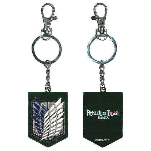 Free UK Royal Mail Tracked 24hr delivery 

Official Attack On Titan logo keychain / keyring. 

This premium quality metallic keyring is launched by SD TOYS as part of the latest release. 

Design: Attack On Titan Scout logo (Front) / Attack On Titan official logo (Back) 

Size: 8cm approx

Official brand: SD TOYS 

EAN: 8435450260919

Excellent gift for any Attack On Titan fan. 
