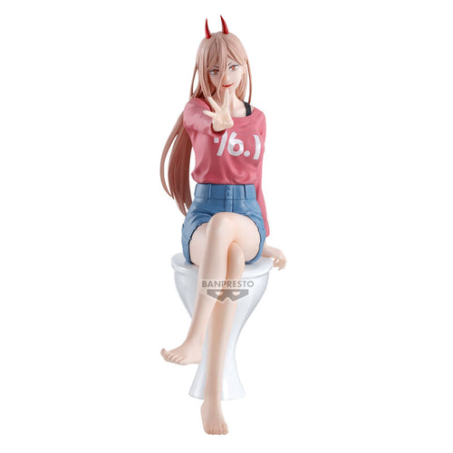 Free UK Royal Mail Tracked 24hr delivery 

Beautiful statue of Power from the popular anime series Chainsaw Man. This amazing statue is launched by Banpresto as part of their latest collection. Vol.1

This figure is created stunningly, showing Power posing beautifully in her sweatshirt and shorts, sitting on the toilet pan. - Stunning! 

This PVC statue stands at 18cm tall, and packaged in a gift/collectible box from Bandai.

Official brand: Banpresto / Bandai

EAN: 4983164285604

Excellent gift for any Cha