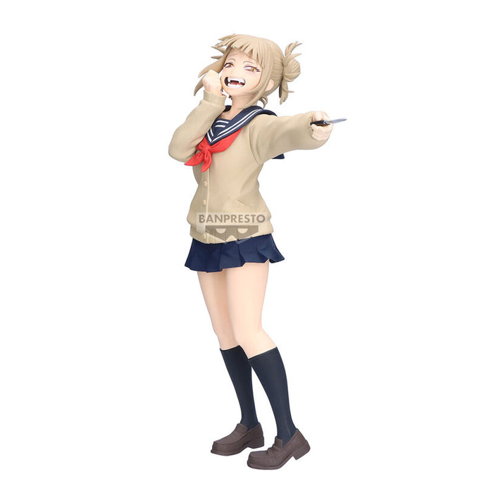 Free UK Royal Mail Tracked 24hr delivery  

Stunning statue of Himiko Toga from the popular anime My Hero Academia. This figure is launched by Banpresto as part of their latest Glitter and Glamour collection.

The creator did an excellent job creating this piece, showing Himiko Toga posing stunningly in her uniform, and holding her weapon. - Stunning! 

This PVC statue stands at 22cm tall, and packaged in a gift/collectible box from Bandai.

Official brand: Banpresto / Bandai 

EAN: 4983164285734

Excellent