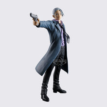 Load image into Gallery viewer, Free UK Royal Mail Tracked 24hr delivery 

Awesome looking statue of Taro Sakamoto from the popular anime Sakamoto Days. This stunning statue is launched by Banpresto as part of their latest collection.

This figure is created meticulously, showing Taro Sakamoto captured in action, holding his pistol. -Stunning! 

This PVC statue stands at 22cm tall, and packaged in a gift/collectible box from Bandai. 

Official brand: Banpresto / Bandai 

EAN: 4983164285574

Excellent gift for any Sakamoto days fan.

This 
