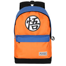 Load image into Gallery viewer, Free UK Royal Mail Tracked 24hr delivery  

Official Dragon Ball anime adaptable bag/backpack. This amazing bag/backpack is launched by Karactermania as part of their latest collection. 

Cool design of Goku&#39;s Kanji symbol &quot;GO&quot; (meaning Wisdom or Enlightenment)  - Dragon Ball themed bag / backpack. This backpack has one large front pocket, one main compartment with a laptop section  and printed inner lining design. High quality padded straps.

Size: 44cm x 31cm x 18cm

EAN: 8445118069143

Official brand: Ka
