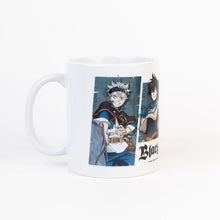 Load image into Gallery viewer, Free UK Royal Mail Tracked 24hr delivery 

Official Black Clover - Characters anime mug. This super cool mug is launched by ERIK as part of their latest collection. Beautiful design showing the main Characters -  Asta, Yuno,  Noelle Silva and Yami. 
