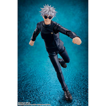 Load image into Gallery viewer, Free UK Royal Mail Tracked 24hr Delivery    

Spectacular figure (Full set) of Satoru Gojo from the popular anime series Jujutsu Kaisen. This premium figure set is launched by Tamashii Nations as part of their latest S.H.Figuarts collection. 

The set comes with four facial plates with different expressions, premium articulated figure of Satoru Gojo (14 point articulation), three left and six right optional hands (including one with a mobile phone), additional Option hand-in-pocket parts for left and right 
