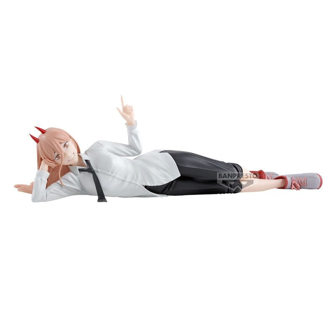 Free UK Royal Mail Tracked 24hr delivery 

Gorgeous statue of Power from the popular anime series Chainsaw Man. This amazing figure is launched by Banpresto as part of their latest Chainsaw Man collection.

The creator did a spectacular job with this piece, showing Power posing beautifully, in her unform, and lying down. - Stunning! 

This PVC statue measured at 22cm, packaged in a gift/collectible box from Bandai. 