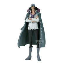 Load image into Gallery viewer, Free UK Royal Mail Tracked 24hr delivery 

Spectacular statue of Kuzan (better known by his former alias Aokiji) from the legendary anime series ONE PIECE. This amazing statue is launched by Banpresto as part of their latest King Of Artist collection.

The creator has completed this piece remarkably,  showing Kuzan posing with attitude - stunning! 

This PVC statue stands at 23cm tall, and packaged in a beautiful gift/collectible box from Bandai. 

Official brand: Bandai / Banpresto

EAN: 4983164288346

Exc

