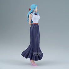 Load image into Gallery viewer, Free UK Royal Mail Tracked 24hr delivery 

Beautiful statue of Nefertari Vivi (Known as Miss Wednesday) from the legendary anime ONE PIECE. This awesome figure is launched by Banpresto as part of their latest The Grandline Series. 

This figure is created stunningly showing Nefertari posing elegantly in her white blouse and dress. 

This PVC statue stands at 18cm tall, and packaged in a gift/collectible box from Bandai.

Official brand: Banpresto / Bandai

EAN: 4983164288315

Excellent gift for any ONE PIEC
