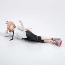 Load image into Gallery viewer, Free UK Royal Mail Tracked 24hr delivery 

Gorgeous statue of Power from the popular anime series Chainsaw Man. This amazing figure is launched by Banpresto as part of their latest Chainsaw Man collection.

The creator did a spectacular job with this piece, showing Power posing beautifully, in her unform, and lying down. - Stunning! 

This PVC statue measured at 22cm, packaged in a gift/collectible box from Bandai. 

