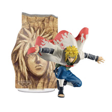 Load image into Gallery viewer, Free UK Royal Mail Tracked 24hr delivery 

Stunning statue of Minato Namikaze (Known as Konoha&#39;s Yellow Flash) from the legendary anime Naruto. This amazing statue set is launched by Banpresto as part of their latest Panel Spectacle collection. 

This remarkable statue is created in excellent fashion showing Minato Namikaze posing in battle, also included a premium acrylic stand of this legendary Hokage. - Stunning. 

This PVC statue stands at 8cm tall, premium acrylic display stand (15cm) included, and pac
