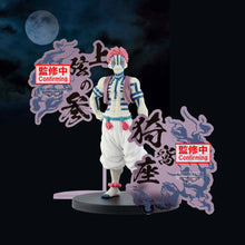 Load image into Gallery viewer, Free UK Royal Mail Tracked 24hr delivery  

Stunning statue of Akaza (Upper rank 3 - Twelve Kizuki) from the popular anime series Demon Slayer. This fabulous figure is launched by Bapresto as part of their latest Kimetsu no Yaiba EX collection. 

This figure is created meticulously, showing Akaza posing confidently, and with his Blood demon art symbols around the stand. -Stunning!

This PVC statue stands at 17cm tall, and packaged in a gift/collectible box from Bandai. 

Official brand: Banpresto / Bandai


