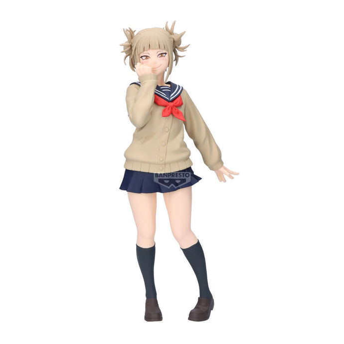 Free UK Royal Mail Tracked 24hr delivery 

Beautiful statue of Himiko Toga from the popular anime series My Hero Academia. This statue is launched by Banpresto as part of their latest Glitter & Glamours collection. 

The statue is created beautifully, showing Himiko Toga posing elegantly in her uniform. -Stunning! 

This PVC figure stands at 22cm tall, and packaged in a gift/collectible box from Bandai.

Official brand: Banpresto / Bandai 

EAN: 4983164289176

Excellent gift for any My Hero Academia fan.

T