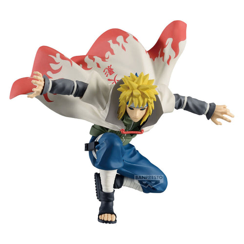 Free UK Royal Mail Tracked 24hr delivery 

Stunning statue of Minato Namikaze (Known as Konoha's Yellow Flash) from the legendary anime Naruto. This amazing statue set is launched by Banpresto as part of their latest Panel Spectacle collection. 

This remarkable statue is created in excellent fashion showing Minato Namikaze posing in battle, also included a premium acrylic stand of this legendary Hokage. - Stunning. 

This PVC statue stands at 8cm tall, premium acrylic display stand (15cm) included, and pac