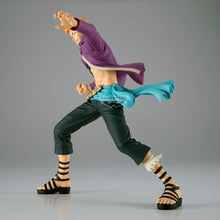 Load image into Gallery viewer, THE PHOENIX OF THE WHITEBEARD PIRATES

Bring the legendary Marco the Phoenix to your One Piece collection with this officially licensed Battle Record Collection Figure from Banpresto.

Former commander of the Whitebeard Pirates' First Division, Marco is captured in a dynamic battle-ready stance that perfectly reflects his calm confidence and fighting ability.

The figure recreates Marco's distinctive appearance with his short blond hair, open purple jacket, Whitebeard Pirates emblem across his chest, dark t

