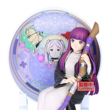 Load image into Gallery viewer, Free UK Royal Mail Tracked 24hr delivery 

Beautiful statue of Fern from the popular anime Frieren: Beyond Journeys End. This amazing statue is launched by Banpresto as part of their latest Glasscap collection.

This statue is created fabulously, showing Fern posing elegantly sitting on her seat, holding her staff, and in front of the beautiful circular decorated window. - Stunning! 

This PVC statue stands at 15cm tall, and packaged in a gift/collectible box from Bandai.

Official brand: Banpresto /Bandai
