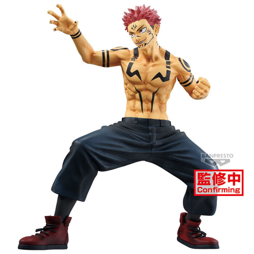 Free UK Royal Mail Tracked 24hr delivery

Stunning statue of Sukuna from the popular anime Jujutsu Kaisen. This amazing figure is launched by Banpresto as part of their latest Maximatic collection. 

This statue is sculpted in immense detail, showing Sukuna posing in battle form. From the hair, facial expression all the way down to the creases of his trousers, all created in in-depth detail - Stunning!

This PVC statue stands at 21cm tall, and packaged in a gift/collectible box from Bandai.

Official brand: