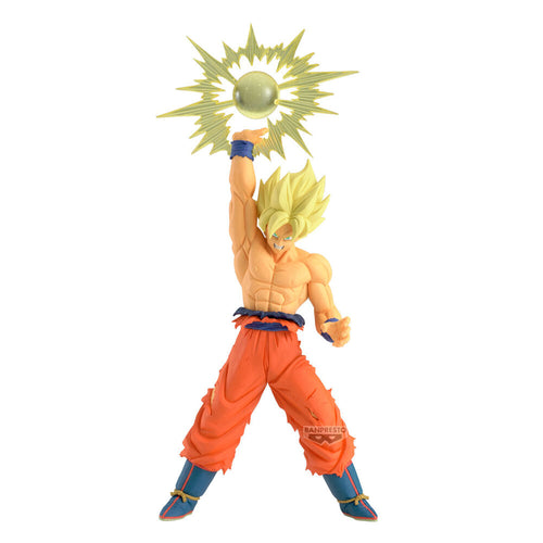 Free UK Royal Mail Tracked 24hr delivery 

Striking statue of Son Goku from the legendary anime Dragon Ball Z. This figure is launched by Banpresto as part of their latest GXmateria series. 

The creator had finished this piece in excellent fashion, showing Son Goku in his Super Saiyan mode and ready unleash his attack. - Stunning! 

This PVC figure stands at 17cm tall, and packaged in a gift/collectible box from Bandai. 

Official brand: Bandai /  Banpresto 

EAN: 4983164289220

Excellent gift for any Drag