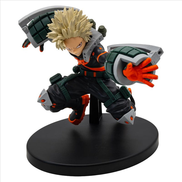 Free UK Royal Mail Tracked 24hr delivery 

Stunning statue of Katsuki Bakugo from the popular anime series My Hero Academia. This striking statue is launched by Banpresto as part of their latest collection.

The creator had created this piece in excellent detail, showing Katsuki Bakugo posing in battle, captured in motion perfectly. -Stunning! 

This PVC statue stands at 12cm tall, and packaged in a gift/collectible box from Bandai. 

Official brand: Banpresto / Bandai 

EAN: 4983164896565 

Excellent gift 