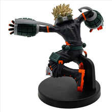 Load image into Gallery viewer, Free UK Royal Mail Tracked 24hr delivery 

Stunning statue of Katsuki Bakugo from the popular anime series My Hero Academia. This striking statue is launched by Banpresto as part of their latest collection.

The creator had created this piece in excellent detail, showing Katsuki Bakugo posing in battle, captured in motion perfectly. -Stunning! 

This PVC statue stands at 12cm tall, and packaged in a gift/collectible box from Bandai. 

Official brand: Banpresto / Bandai 

EAN: 4983164896565 

Excellent gift 
