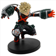 Load image into Gallery viewer, Free UK Royal Mail Tracked 24hr delivery 

Stunning statue of Katsuki Bakugo from the popular anime series My Hero Academia. This striking statue is launched by Banpresto as part of their latest collection.

The creator had created this piece in excellent detail, showing Katsuki Bakugo posing in battle, captured in motion perfectly. -Stunning! 

This PVC statue stands at 12cm tall, and packaged in a gift/collectible box from Bandai. 

Official brand: Banpresto / Bandai 

EAN: 4983164896565 

Excellent gift 
